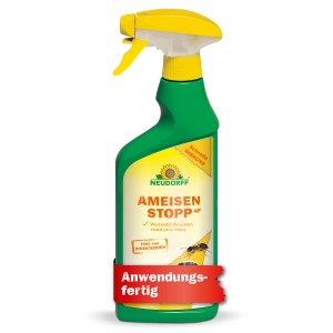 Neudorff Ameisenstopp AF, 500ml Flasche, anwendungsfertiges Ameisenmittel für Haus und Garten.