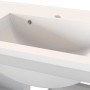 Held Möbel Einzelwaschtisch Monza, 100 cm, Weiß Matt, mit Softclose Schublade.