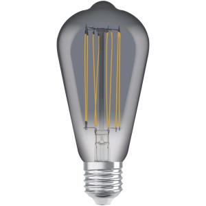 Osram LED-Leuchtmittel E27 in Edisonform, 11W, 500lm. Vintage-Design mit klarem Glaskolben und LED-Filament.
