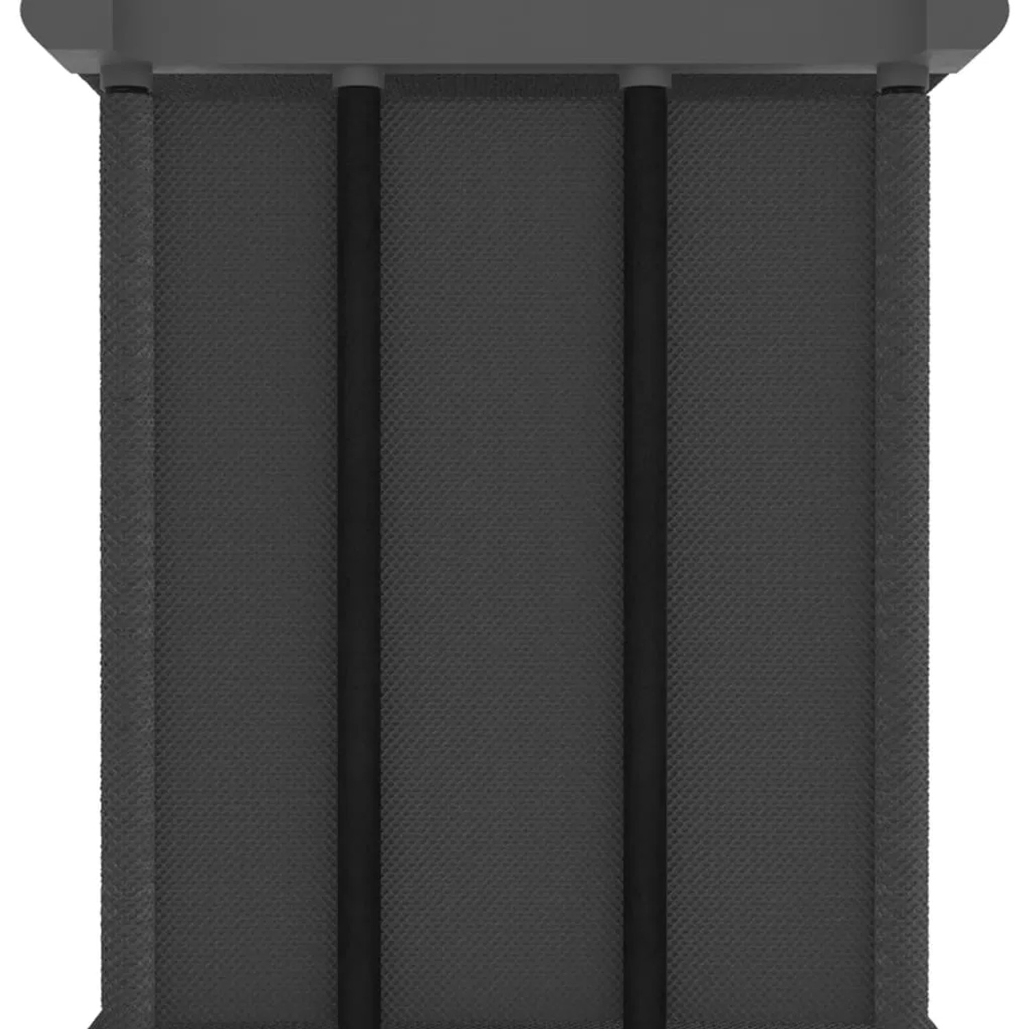 Graues Würfel-Regal mit 12 Stoffboxen, VidaXL, für Wandmontage oder freistehend.