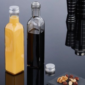 Relaxdays Flaschen zum Befüllen Glas Transparent Mit Trichter 10er Pack 22 cm x 4,5 cm x 4,5 cm