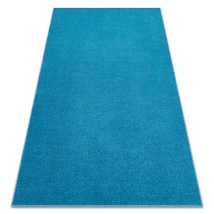 RugsX Teppichboden Eton, türkis, 150x250cm. Robuster Polypropylen Teppich, antistatisch.