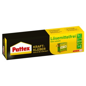 Pattex Kraftkleber lösemittelfrei, 65g Tube, für starke Verklebungen im Innenbereich.