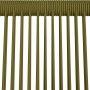 Detailaufnahme der olivfarbenen Seilbespannung des Lounge-Sets Scafford.