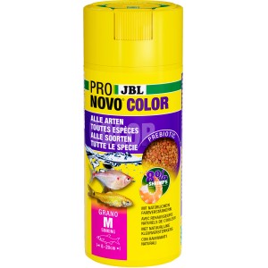 JBL Pronovo Color Grano M Fischfutter, 250ml Dose für Aquarienfische