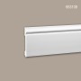 Weiße PROFHOME Sockelleiste (12 Stk. Set, 24 m) für Paneel-Zubehör im Neo-Klassizismus Stil.