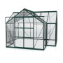 Vitavia Gewächshaus Sirius, 13 m², smaragdgrün, mit Fundament. Ideal für Pflanzenzucht.