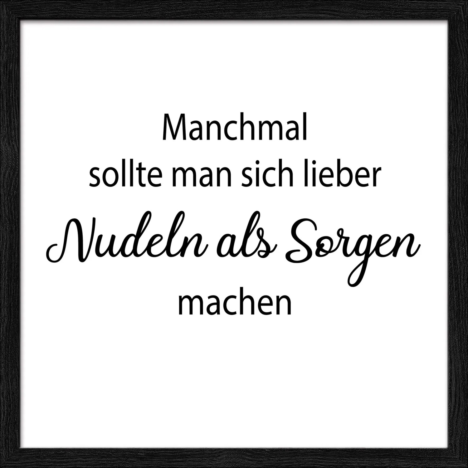 Pro Art Bild Framed Art Lieber Nudeln 30 cm x 30 cm