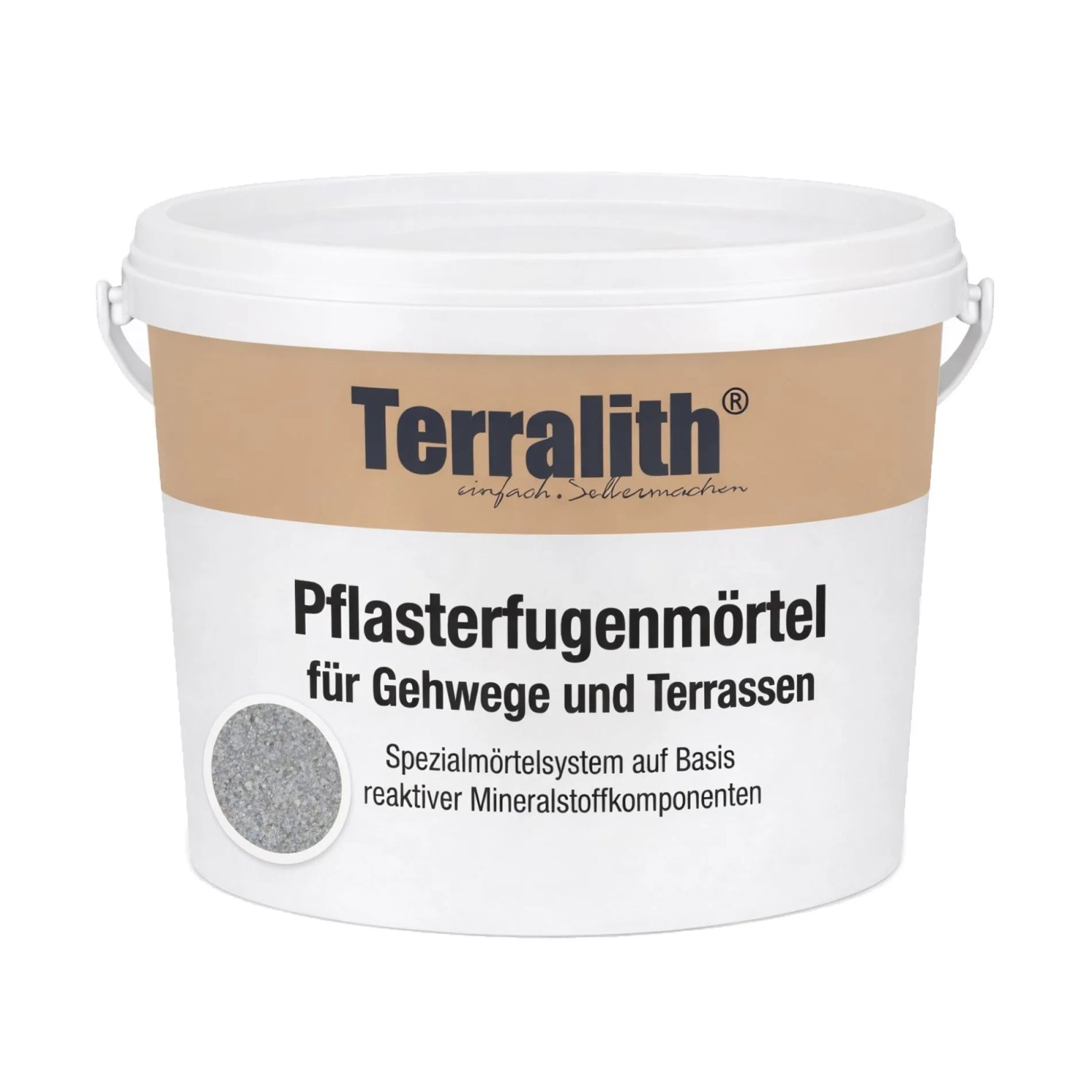 Terralith Drän Pflasterfugenmörtel Granit Grau
