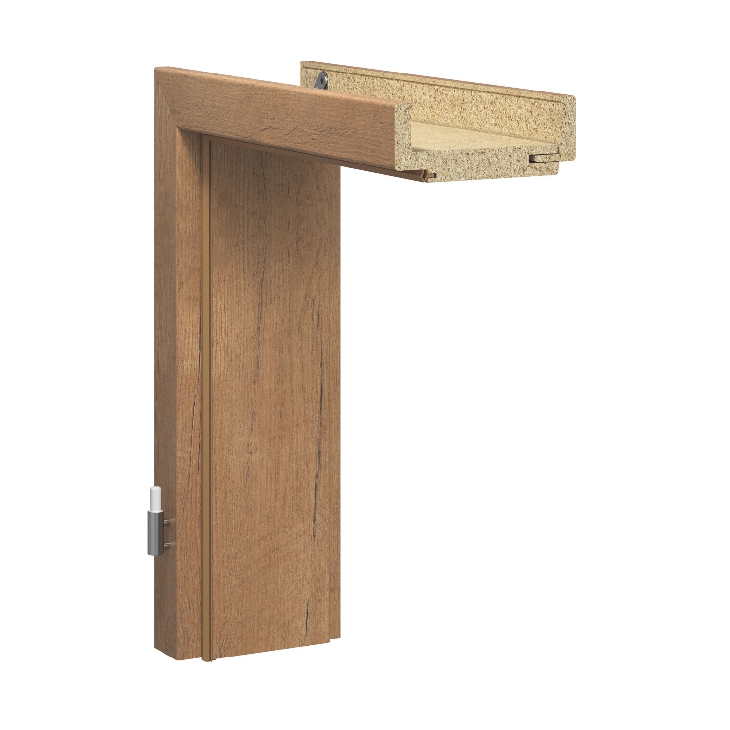 GetaDoor Zarge CPL Artis Wandstärke 24 cm Eiche 198,5 cm x 86 cm Anschlag Rechts