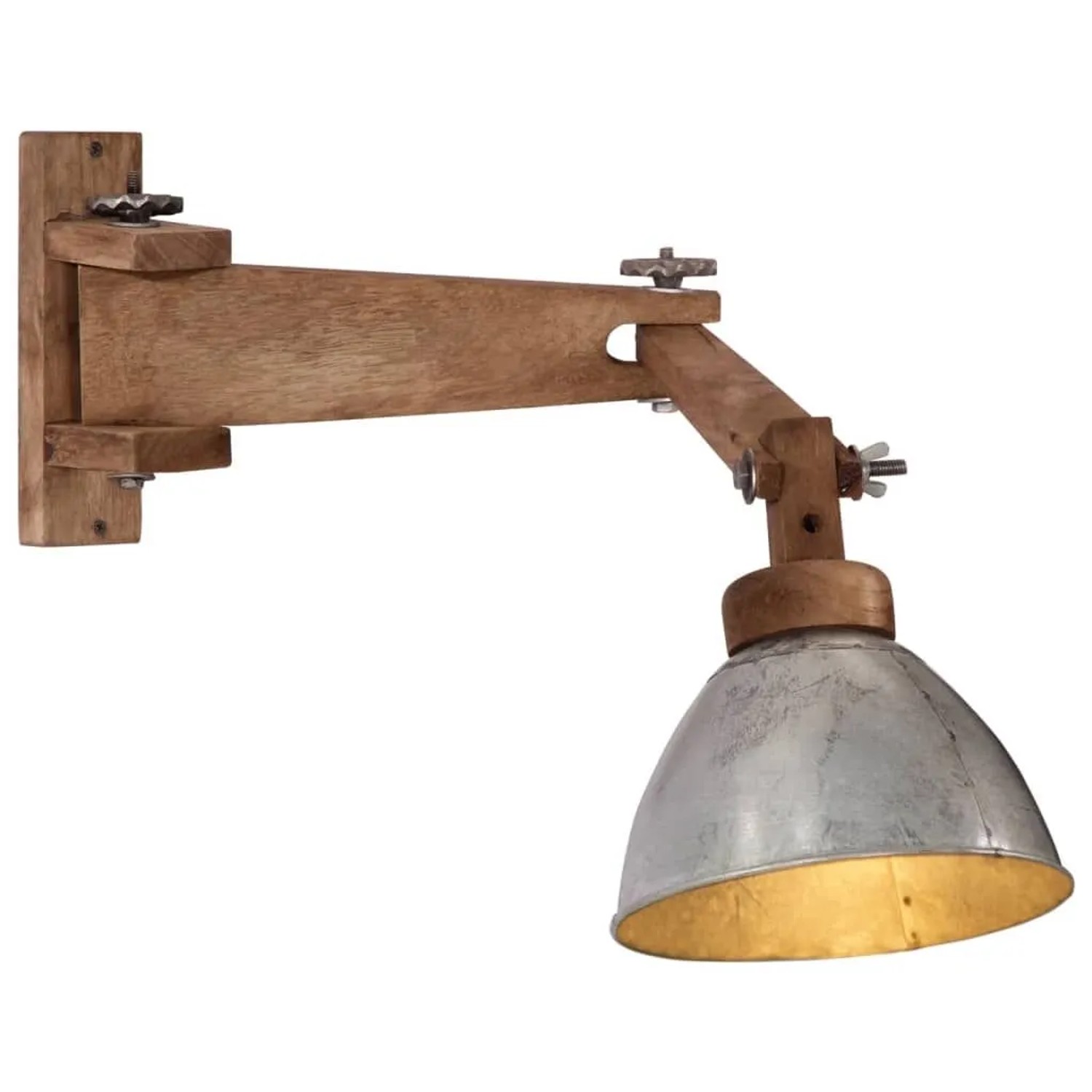 vidaXL Wandleuchte 25 W Vintage Silbern E27 371909