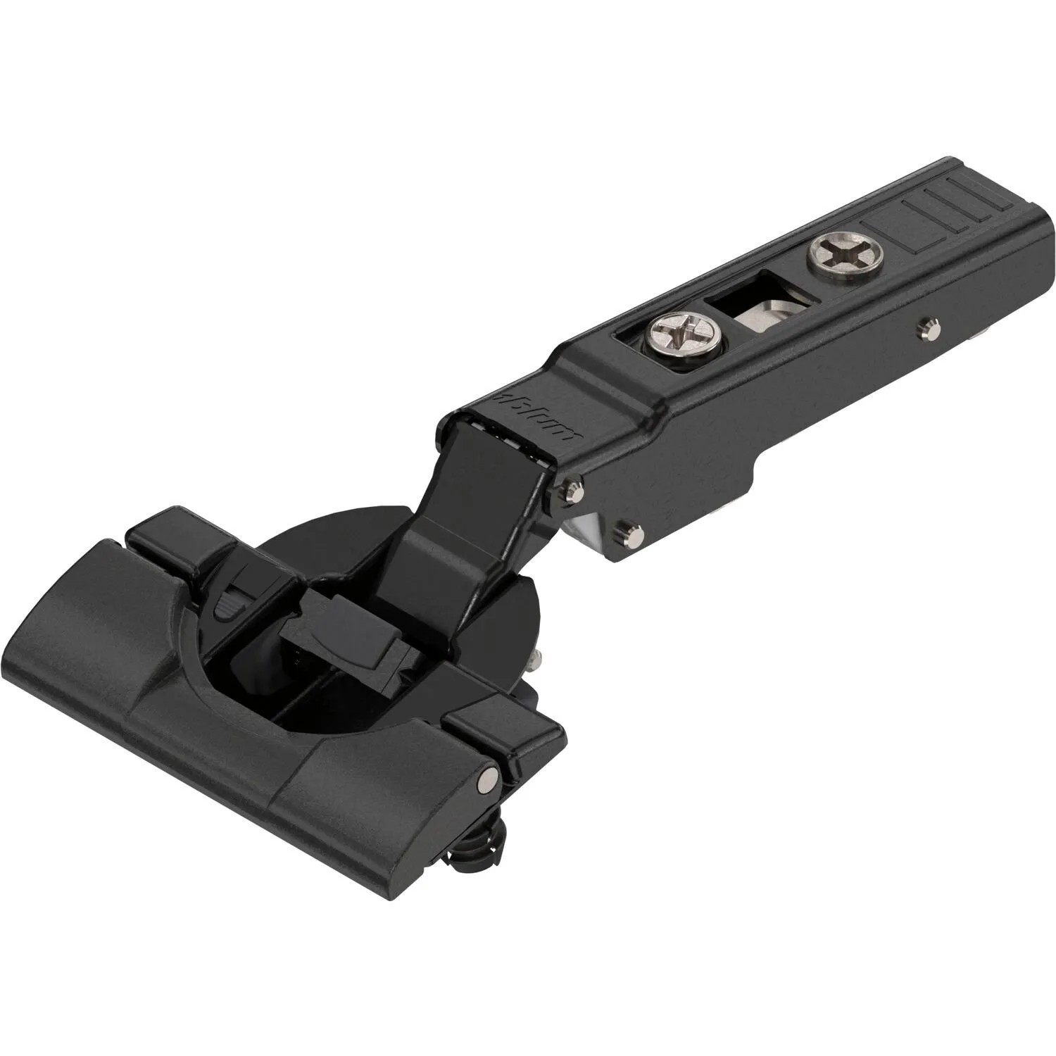 Blum Spezialscharnier Clip Top Blumotion 110 Grad Gerade mit Feder Onyx Schwarz Inserta