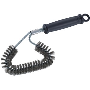 Winkel-Reinigungsbürste GAP X für Grillroste mit Stahlborsten und ergonomischem Griff.