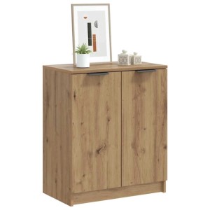 vidaXL Schuhschrank Artisan-Eiche 59x35x70 cm Holzwerkstoff 856990