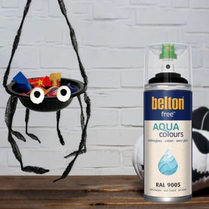 Belton Free AQUAcolours Buntlack RAL 9005 Tiefschwarz seidenglänzend 400 ml