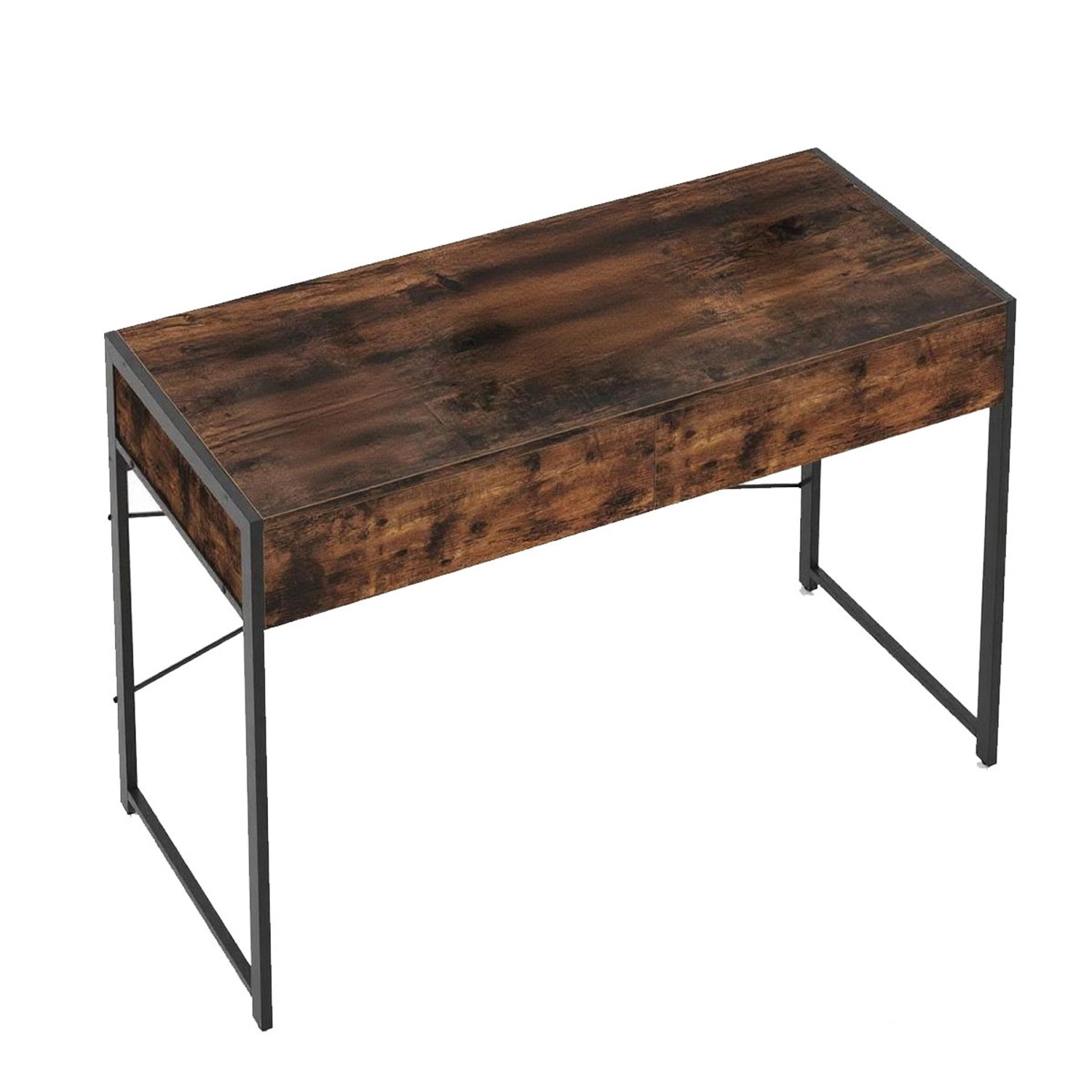 Costway Computertisch mit 2 Schubladen 111 × 48 × 76 cm günstig online kaufen