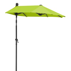 Schneider Balkonschirm, 150x150 cm, Apfelgrün, mit Knickfunktion für optimalen Sonnenschutz.