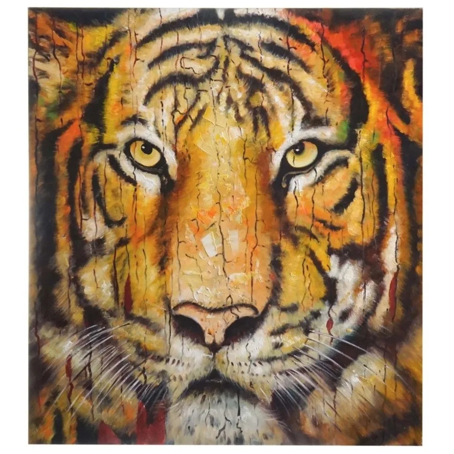 MCW Ölgemälde Tiger Handgemalt
