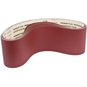 Holzmann Schleifbandset, 10-teilig, für Band-Tellerschleifmaschine BT1220, verschiedene Körnungen.