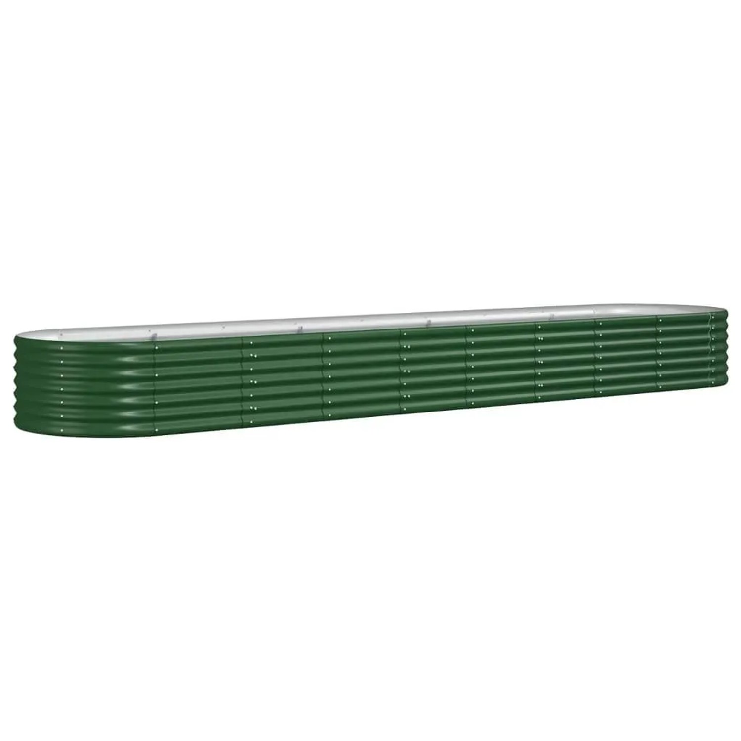 Furnicato Hochbeet Verzinkter Stahl 368x80x36 Cm Grün
