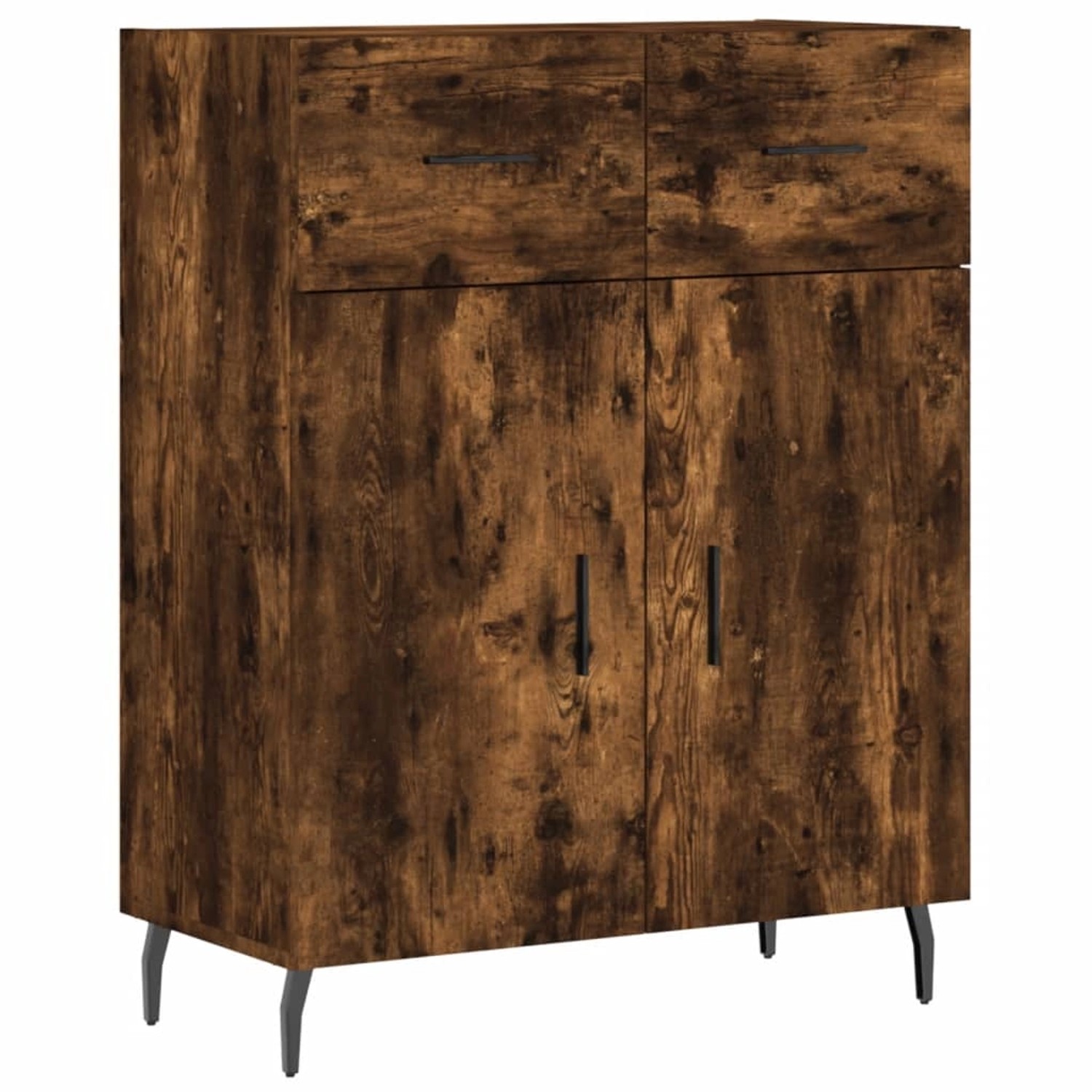 vidaXL Sideboard Räuchereiche 69,5x34x90 cm Holzwerkstoff 828001 günstig online kaufen