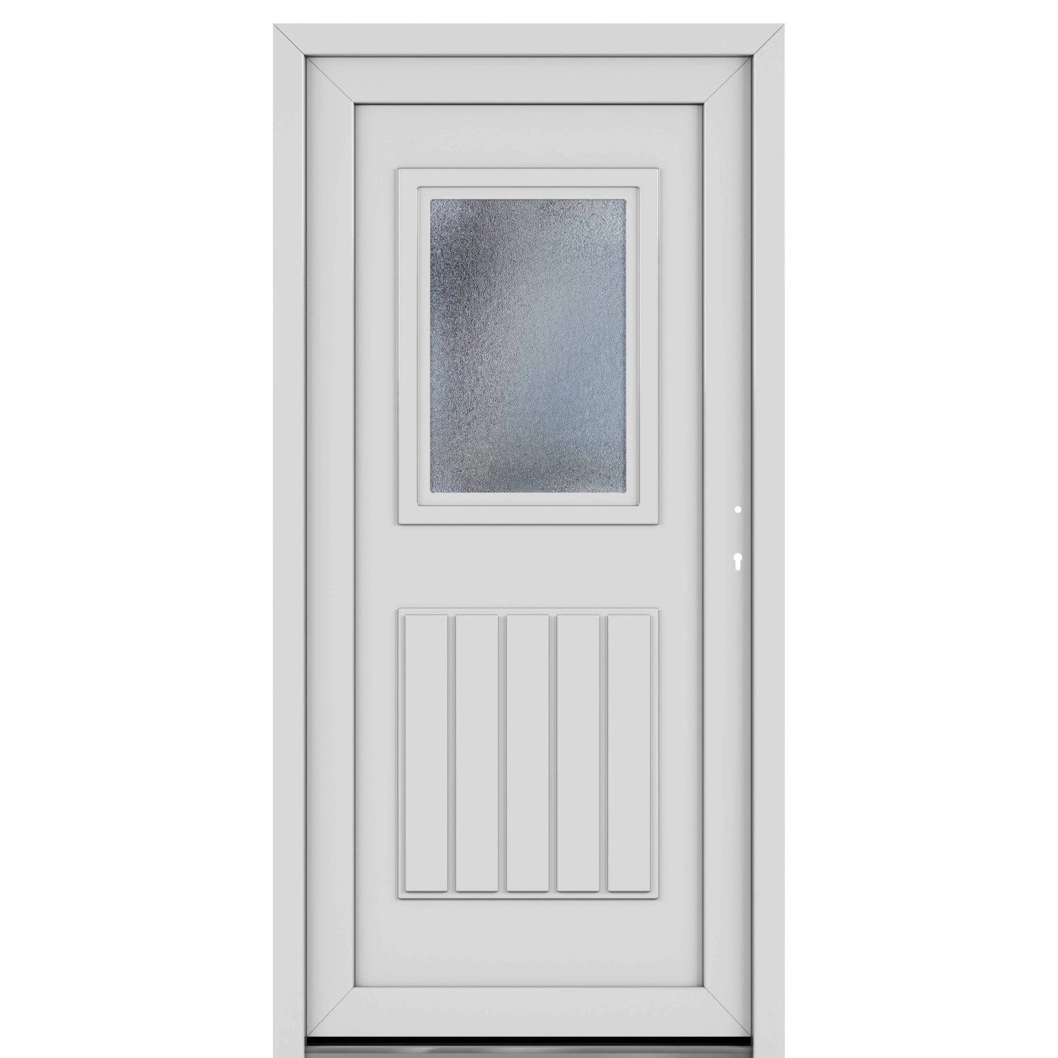 Roro Nebeneingangstür OKE 1152 Kunststoff 5FA Weiß 98 cm x 198 cm DIN R