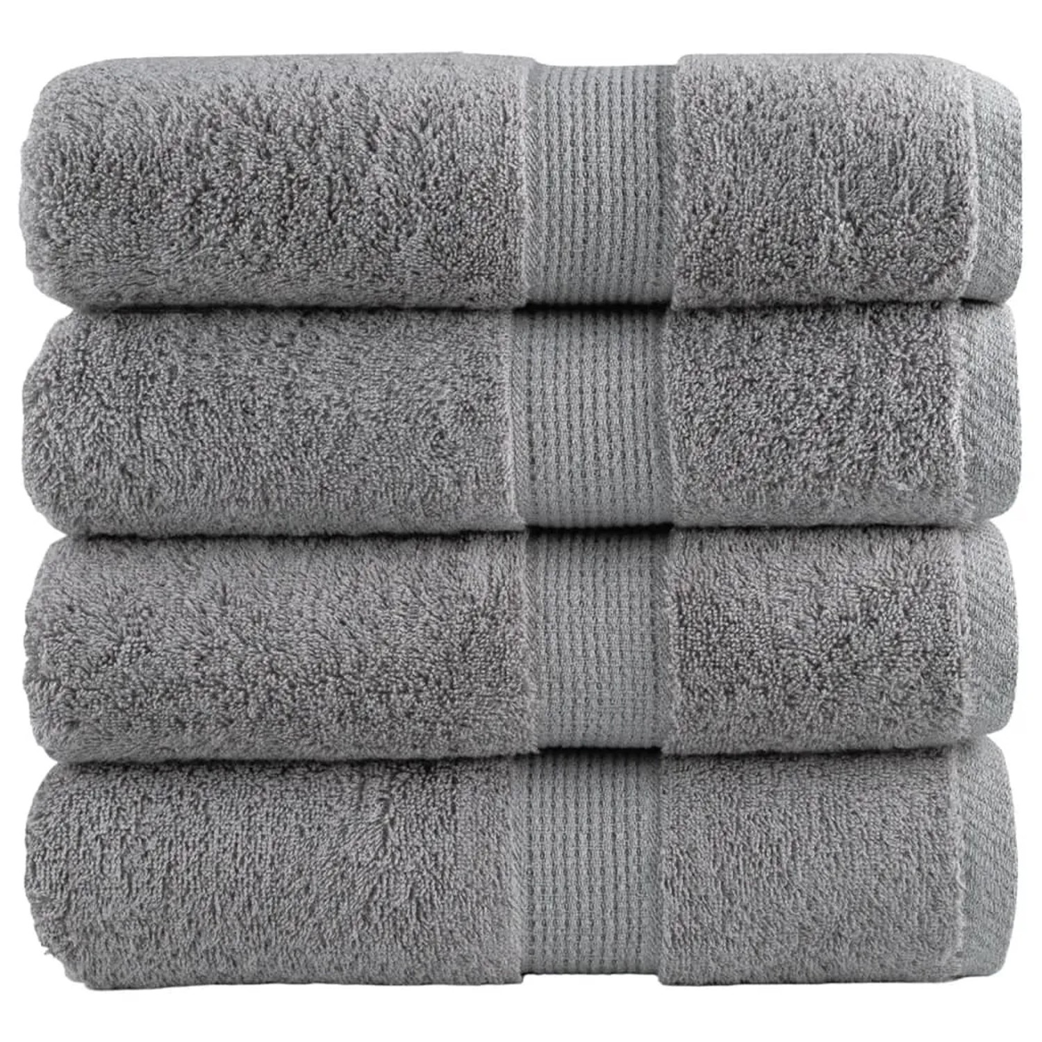 vidaXL Premium-Seiftücher 4 Stk Grau 30x30 cm 600 g/m2 Baumwolle