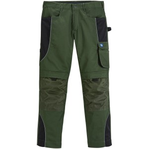 Scheibler Active Arbeitshose Extreme, oliv-schwarz, Gr. 54. Robuste Arbeitshose mit Kniepolstertaschen und Reflektoren.