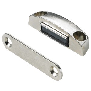 Magnetschnäpper Gegenplatte starr 4 kg vernickelt 2 Stück
