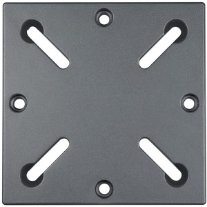 Siena Garden Adapterplatte für Schirmständer (64-113 mm), anthrazitfarben.