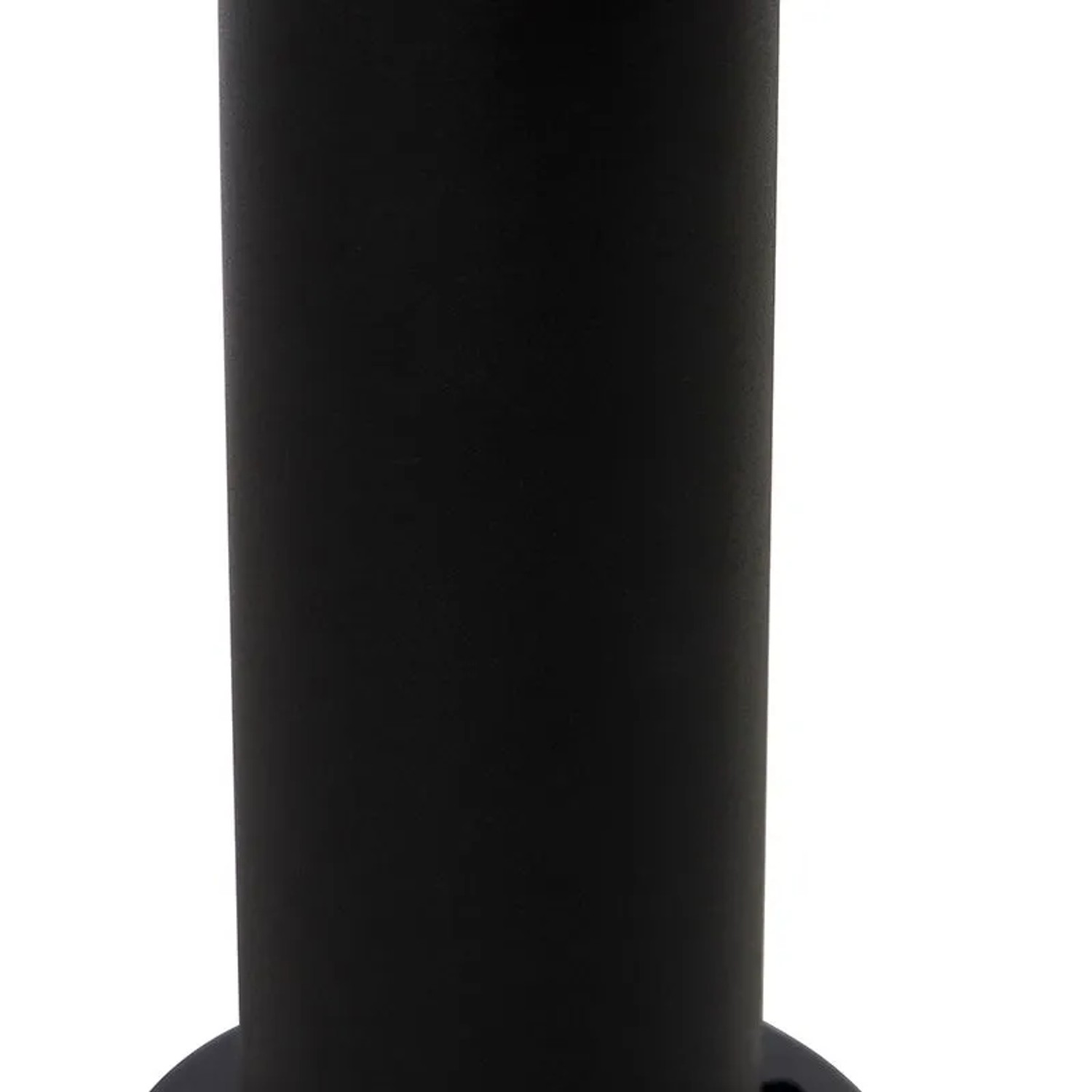 Schwarze QAZQA Außenleuchte Sfera, 50 cm hoch, für Garten und Terrasse.