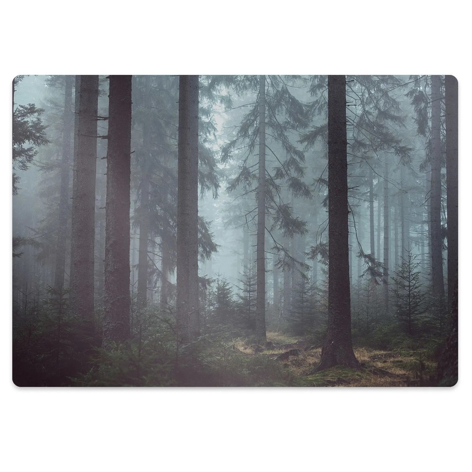 Tulup Bodenschutzmatte Nebelwald Bürostuhl Matte 100x70 cm Blau Bodenschutz günstig online kaufen