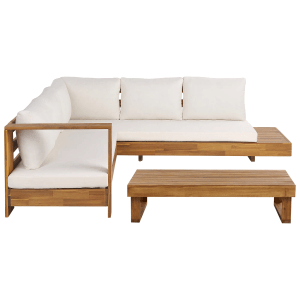 Beliani Lounge Set MARETTIMO Cremeweiß