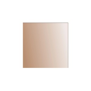 Kristall-Form Spiegelkachel Fine 15 cm x 15 cm Bronze C-Kante