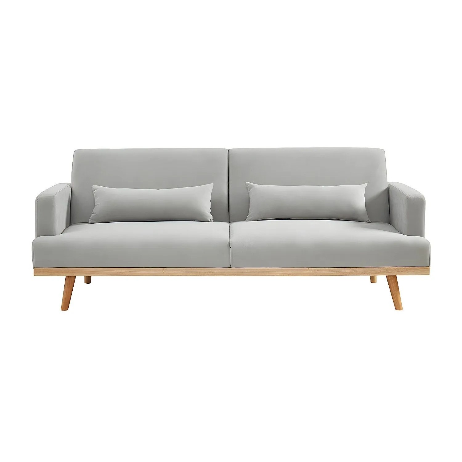 Vente-unique Schlafsofa Esme Hellgrau 216 cm