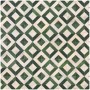 Muster des PVC-Bodenbelags Primaflor Twilight Grade mit grün-weißem Fliesenmuster.