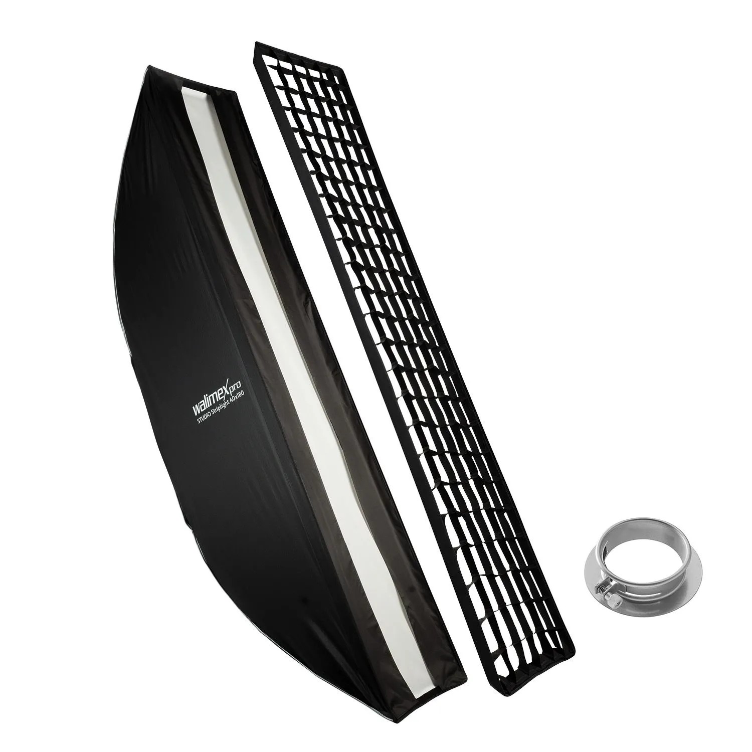 Walimex Pro Studio Striplight Softbox 40X180Cm 360° Grid Adapter Bowens Profoto