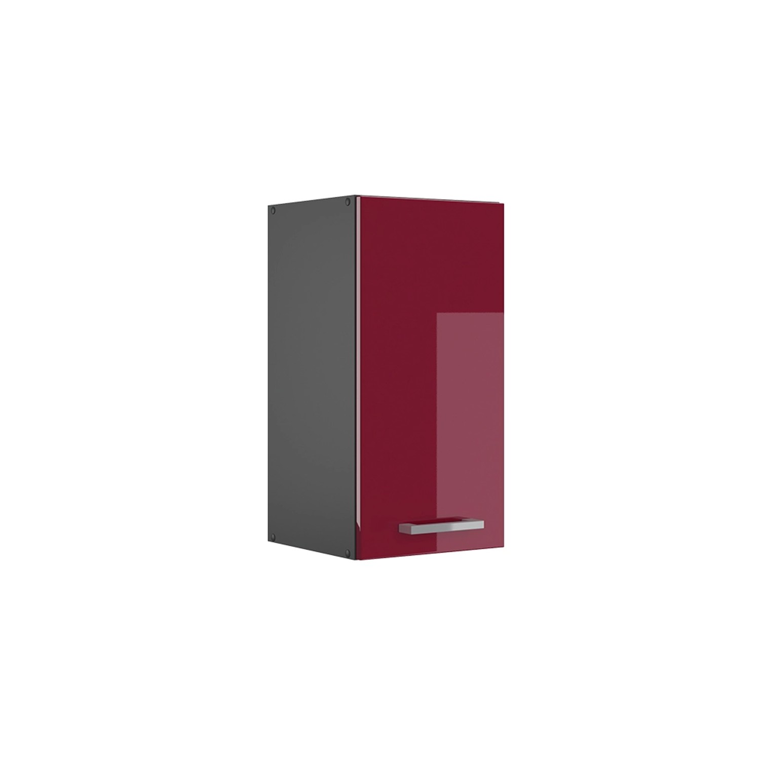 Vicco Hängeschrank R-Line Hängender Küchenschrank Bordeaux Hochglanz/Anthrazit 30 cm