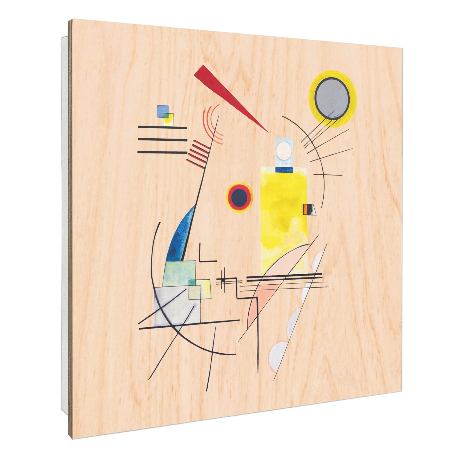 Banjado Schlüsselkasten mit Holzfront 30x30cm Weiß Scharnier Links 50 Haken günstig online kaufen