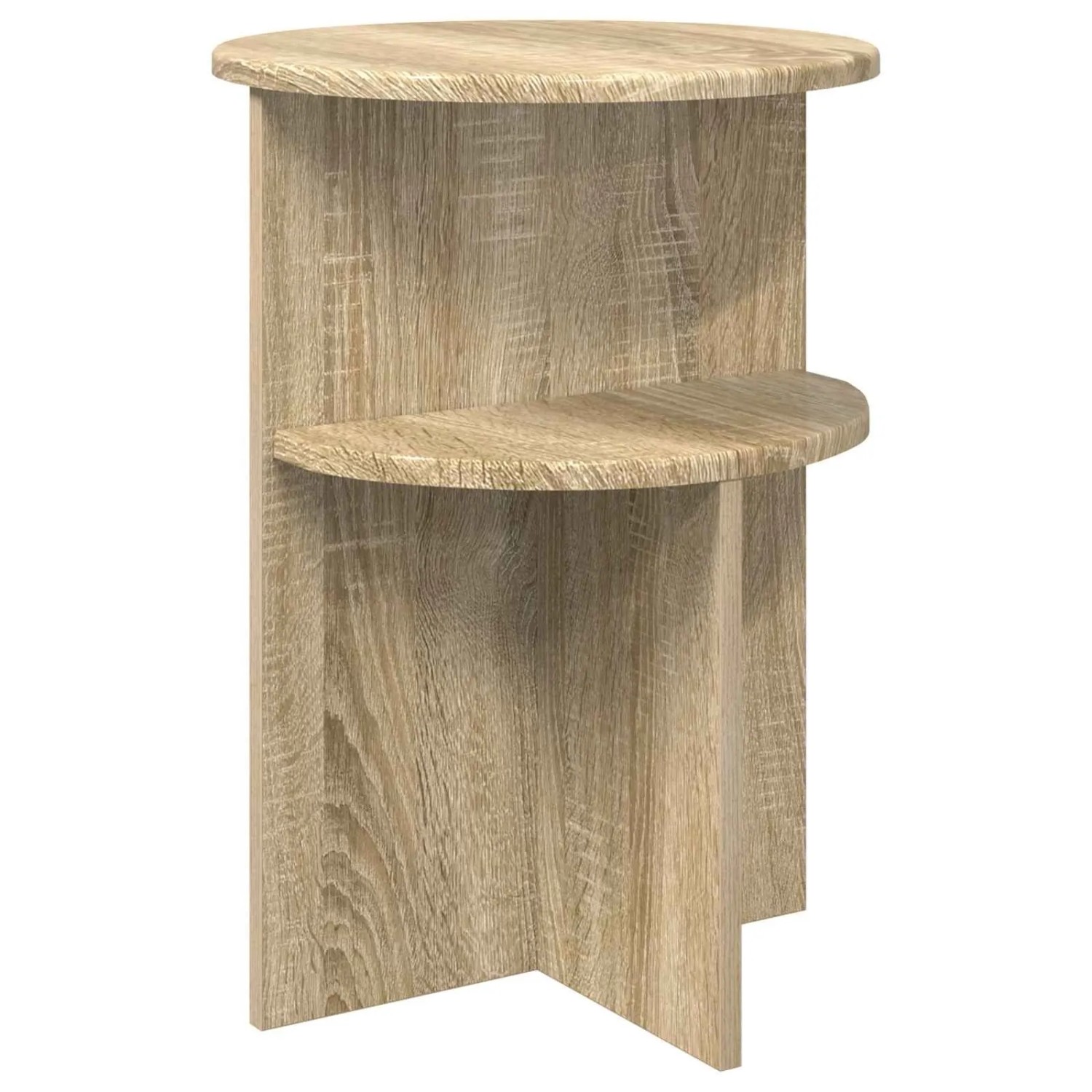 vidaXL Beistelltisch Sonoma-Eiche Ø 39,5 x 55 cm Holzwerkstoff 8001021