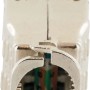 Schwaiger CAT 6A Keystone Verbinder aus Zinkdruckguss für Netzwerktechnik.