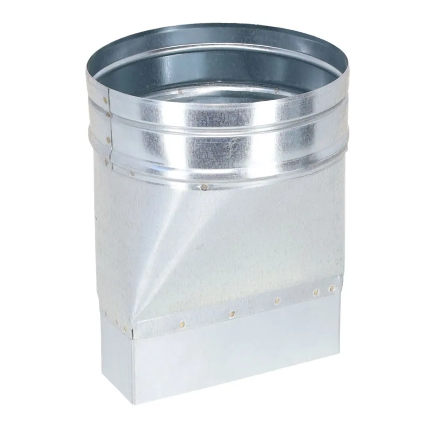 Subtiel Flachkanal Adapter 150 x 50 mm Auf Ø 160 mm Symmetrisch