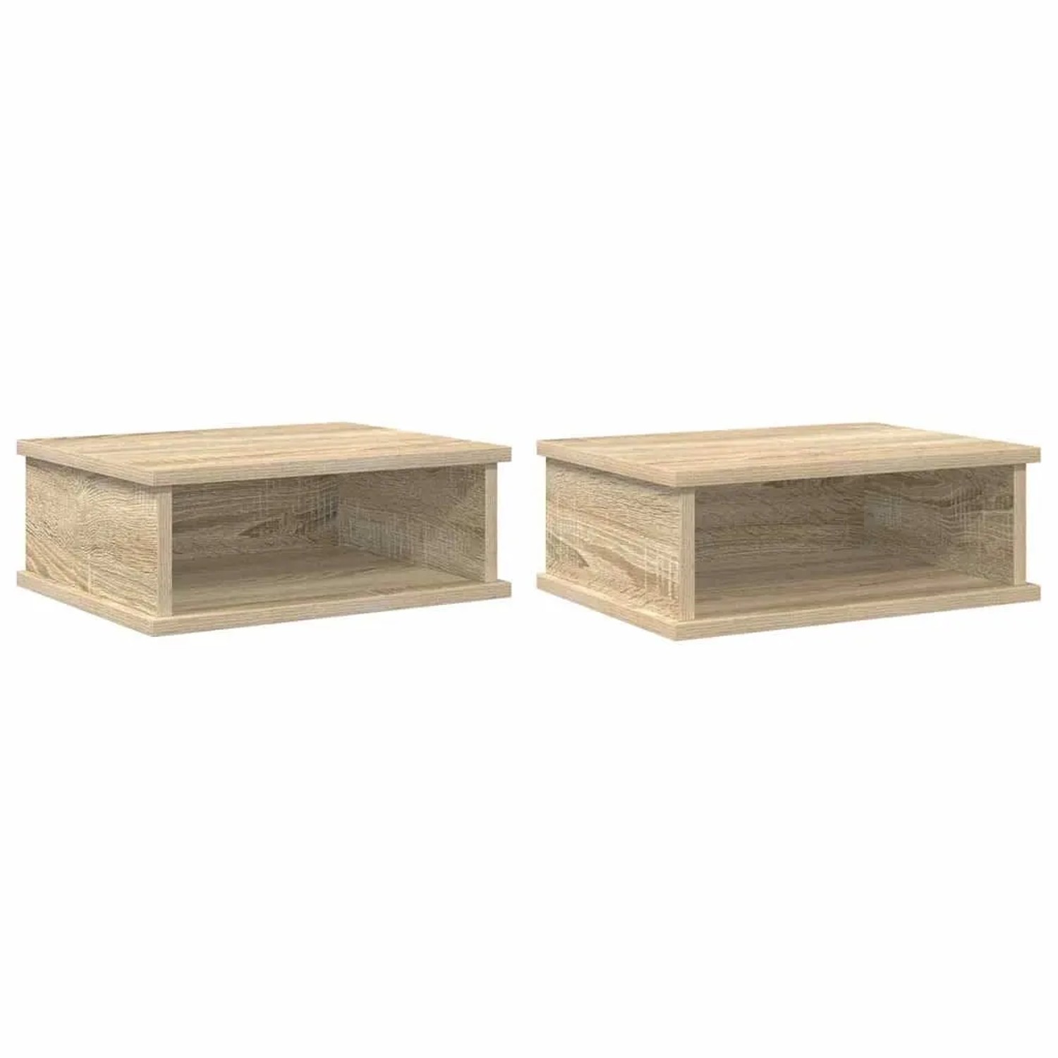 vidaXL Nachttisch 2 Stk Sonoma-Eiche 40 x 31 x 15 cm Holzwerkstoff 891109 günstig online kaufen