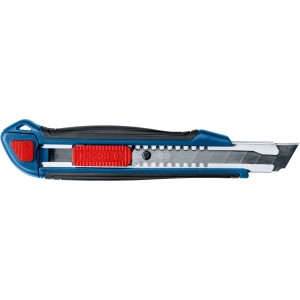 Bosch Professional Cuttermesser mit 18 mm Klinge, blau/schwarz, für Handwerker.