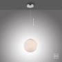 Paul Neuhaus LED-Pendelleuchte Bolo, 1-flammig, Chrom, mit Sternenhimmel-Optik und Höhenverstellung.