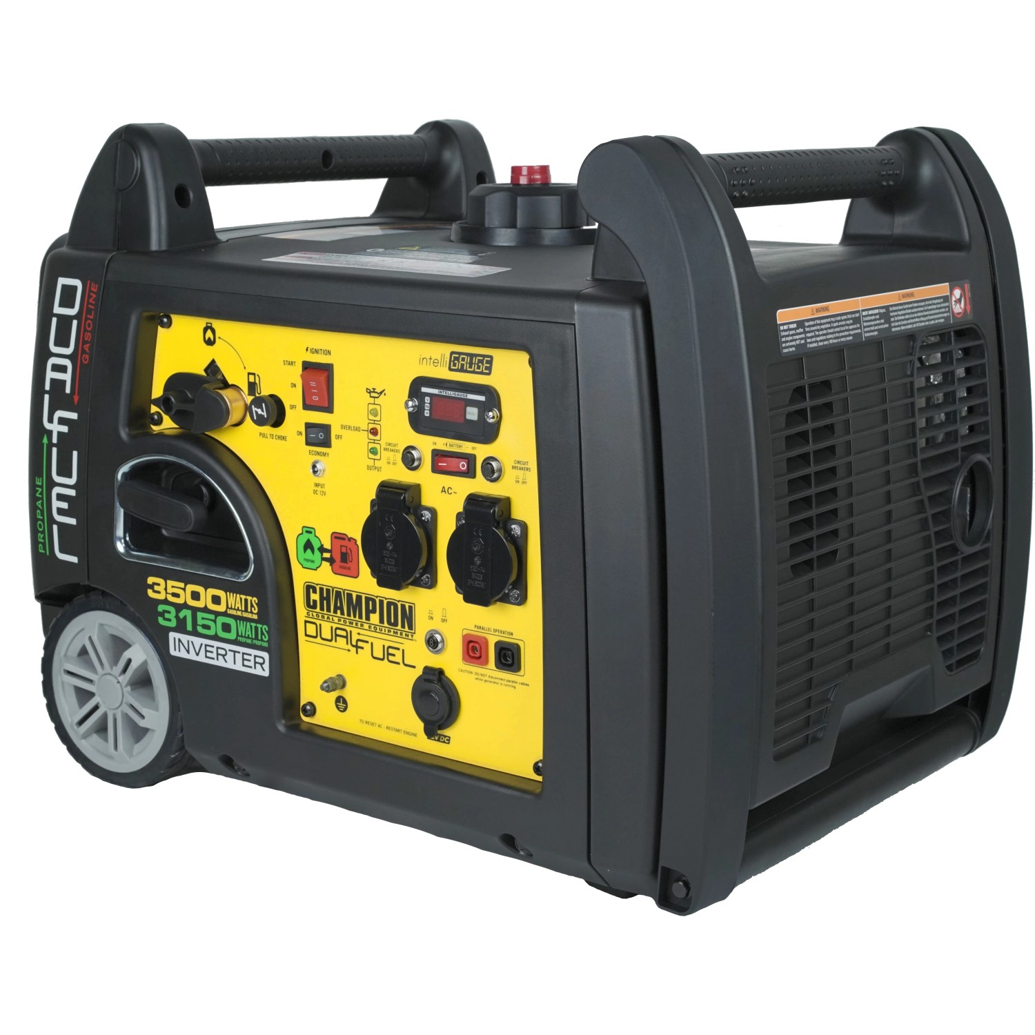 Champion Stromerzeuger Inverter DualFuel Benzin-Generator mit 4,4 PS Leistung.