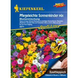 Kiepenkerl Blumenmischung Sonnenkinder Mix Saatteppich mit bunten Sommerblumen.