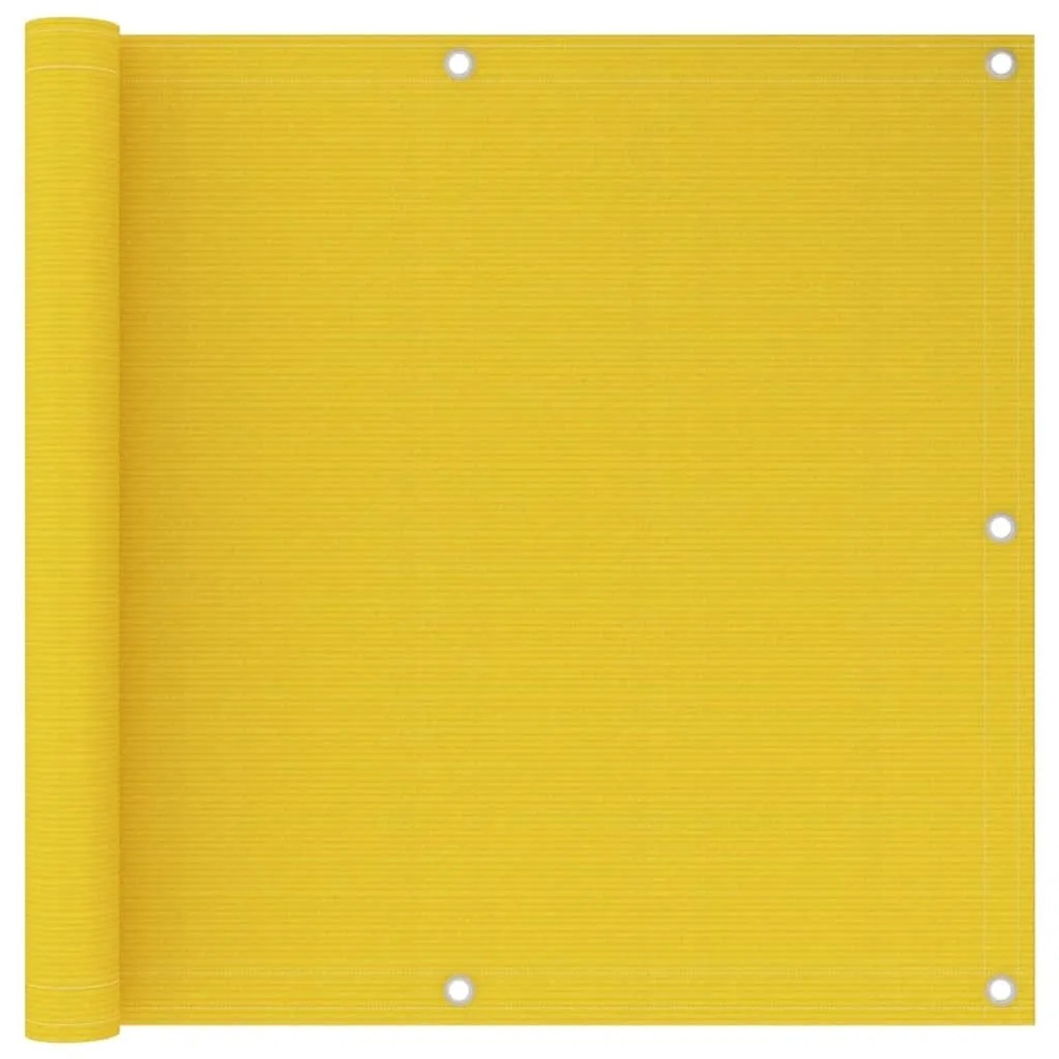 vidaXL Balkon-Sichtschutz Gelb 90x600 cm HDPE 310999