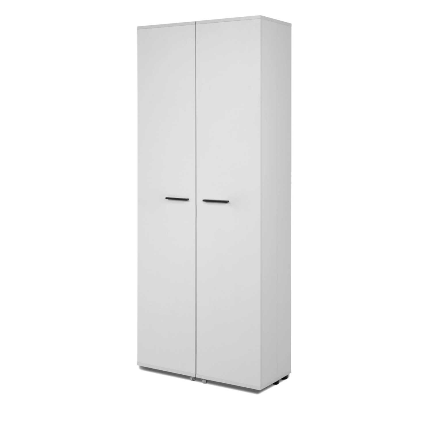 Furn.Design Schuhschrank Weiß 74 x 182 cm 2-türig 15 Fächer Logu günstig online kaufen