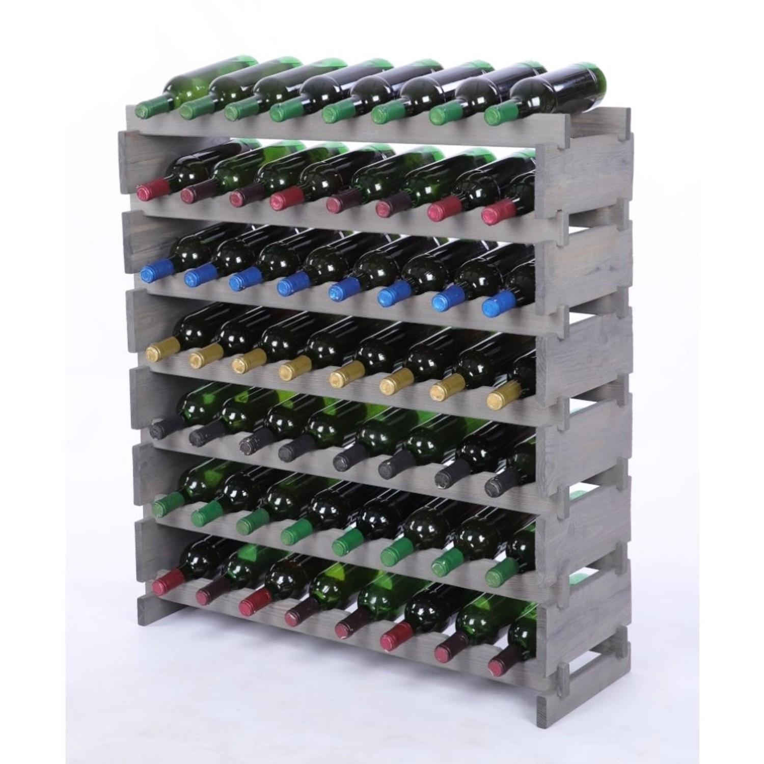 PROREGAL Weinregal VINOTECA FLEX PRO HxBxT 93x84x28cm 56 Flaschen Auf 7 Ebe günstig online kaufen